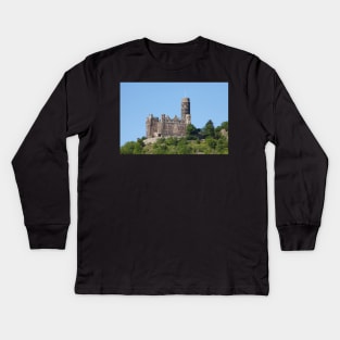 Maus Castle, St. Goarshausen, Rhineland-Palatinate, Rhine, Middle Rhine, Castle Kids Long Sleeve T-Shirt